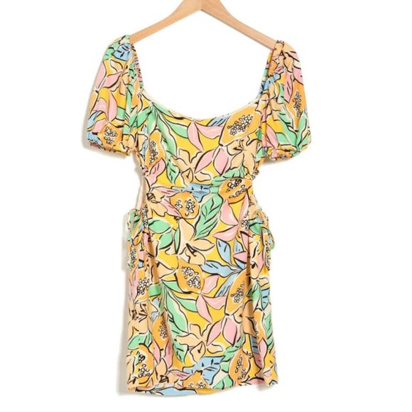 Astr Floral Mini Dress - Multicolor - Picture 9 of 16